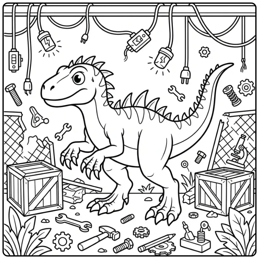 Scorpius Rex coloring page