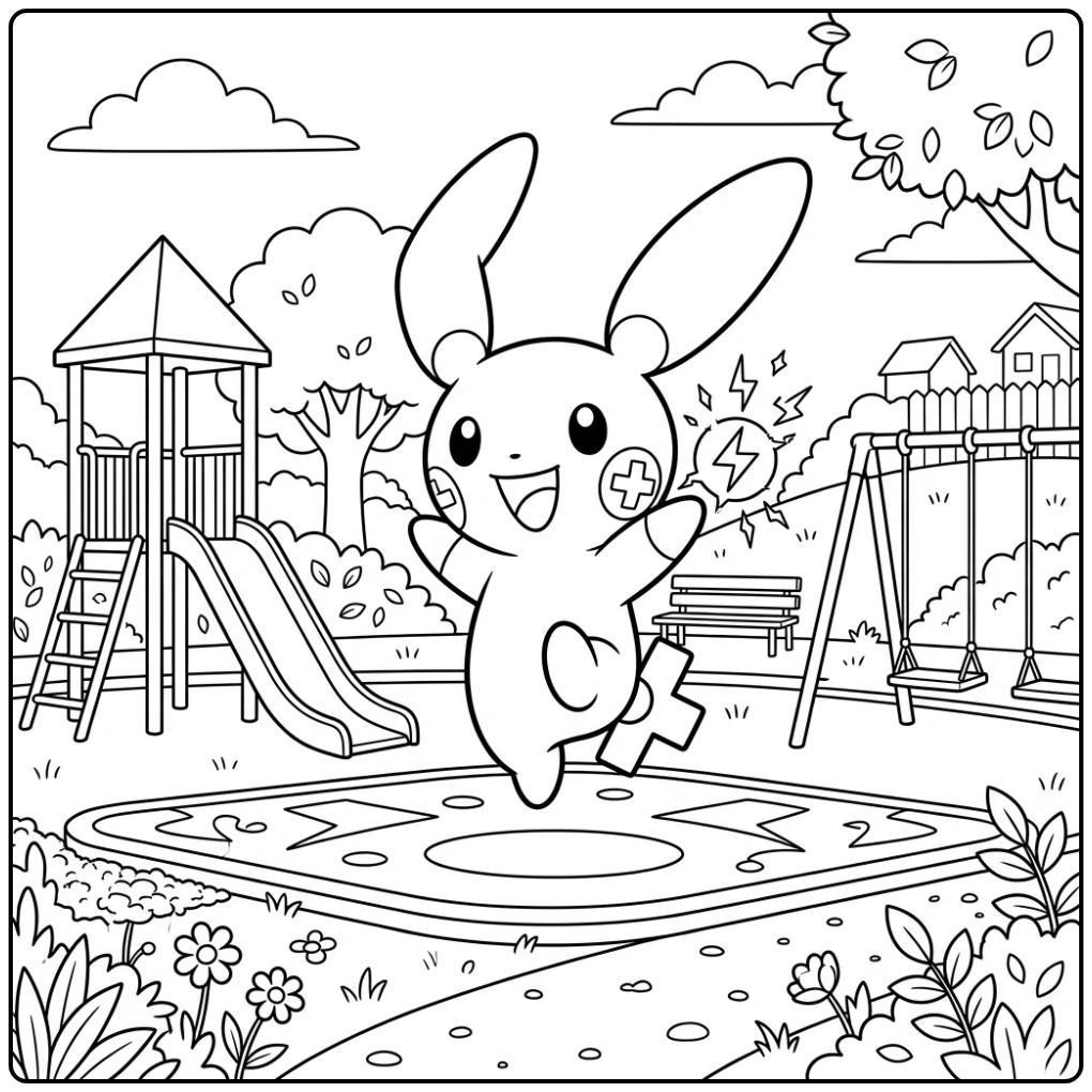 Pokemon Plusle coloring page