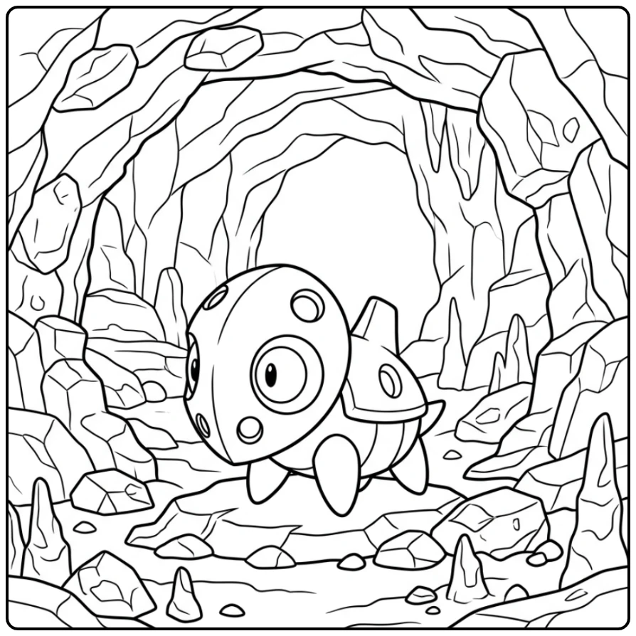 Pokemon Aron coloring page