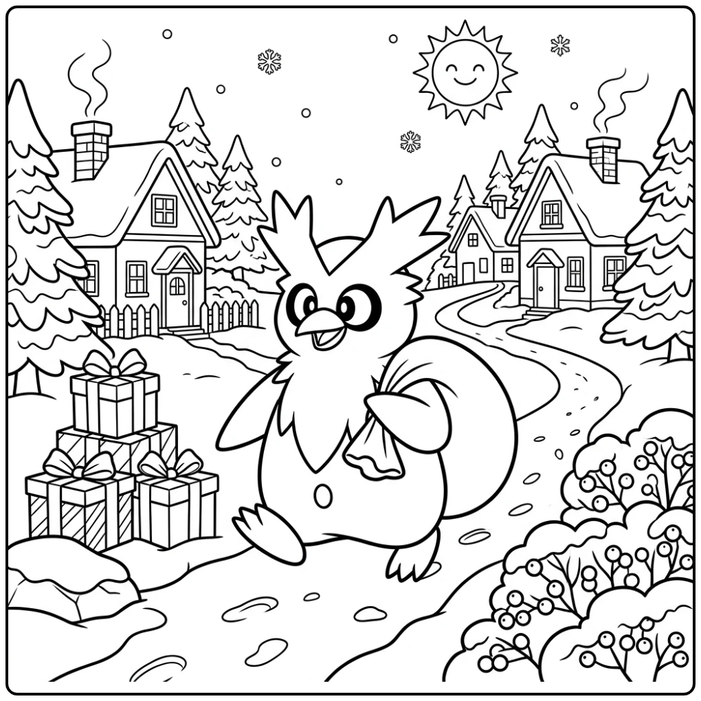 Pokemon Delibird coloring page