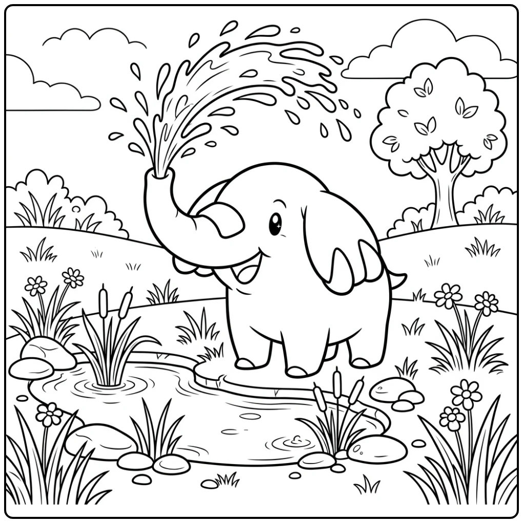 Pokemon Phanpy coloring page