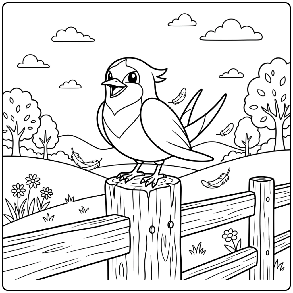 Pokemon Taillow coloring page