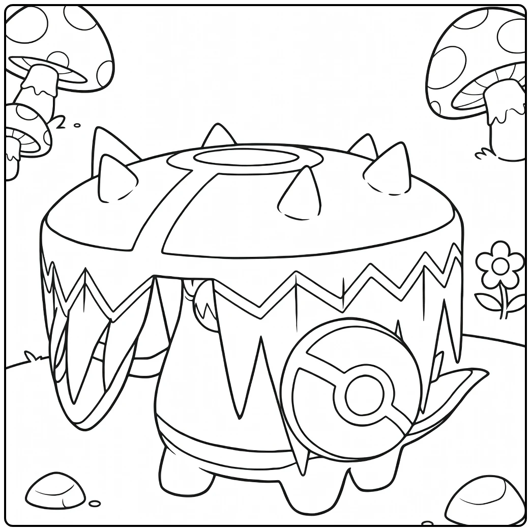 Brute Bonnet for Fans coloring page