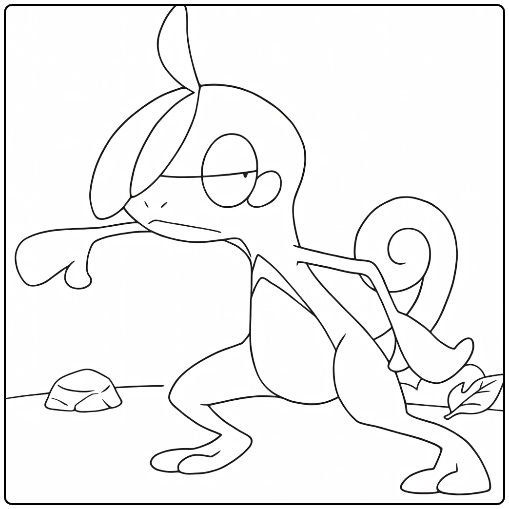 Drizzile Water Pokemon Fighting coloring page