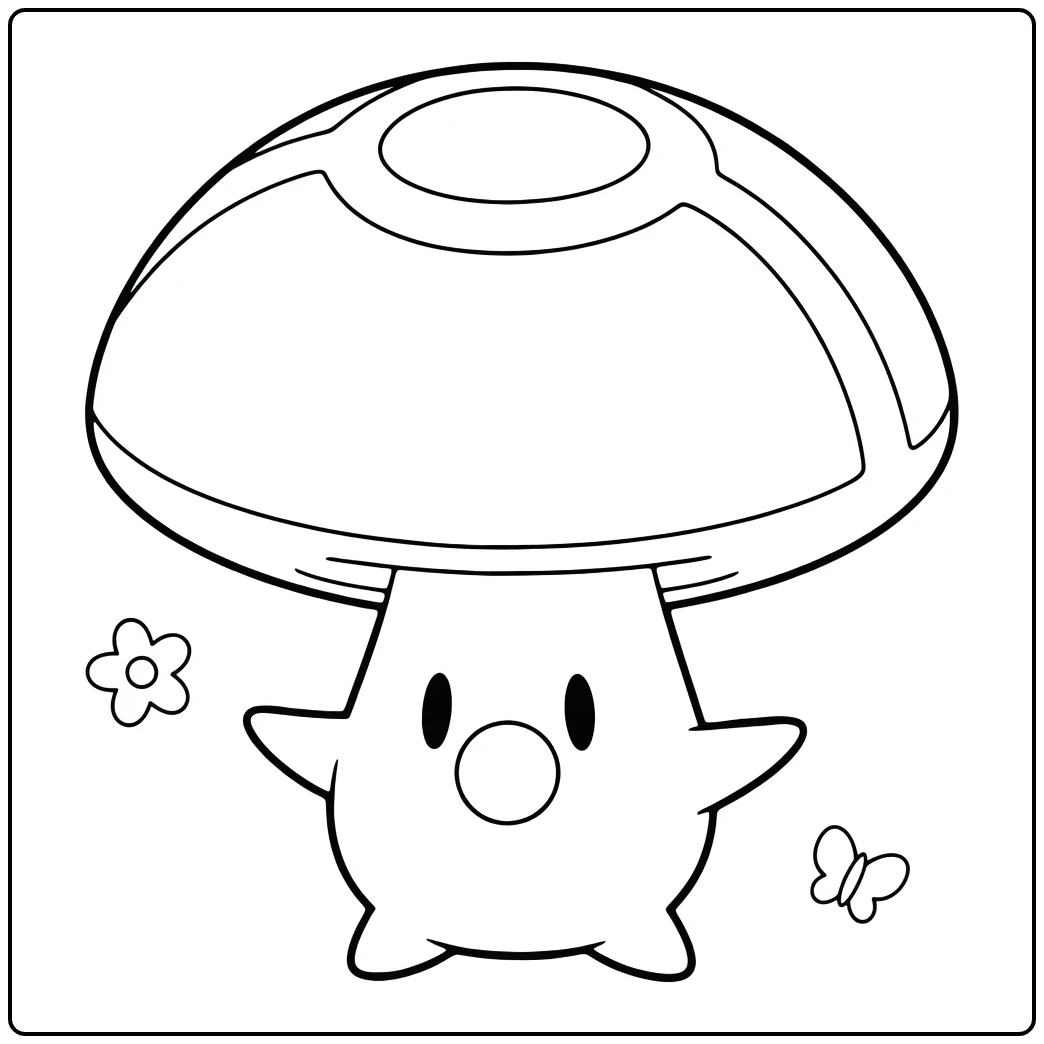 Foongus Fun Mushroom Pokemon coloring page
