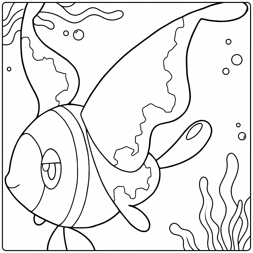Gastrodon Water Pokemon for Children coloring page