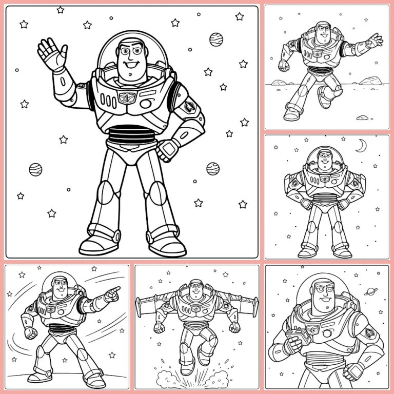 Buzz Lightyear coloring page collection cover image