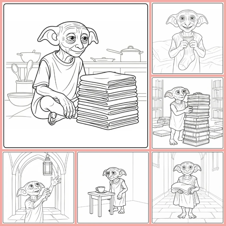 Dobby Harry Potter coloring page collection cover image