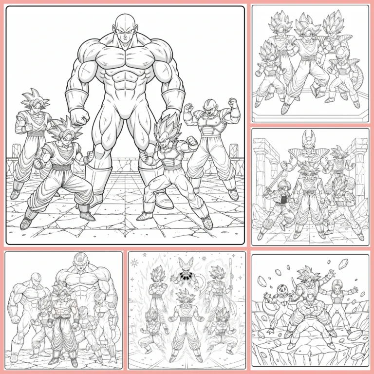 Dragon Ball Super coloring page collection cover image