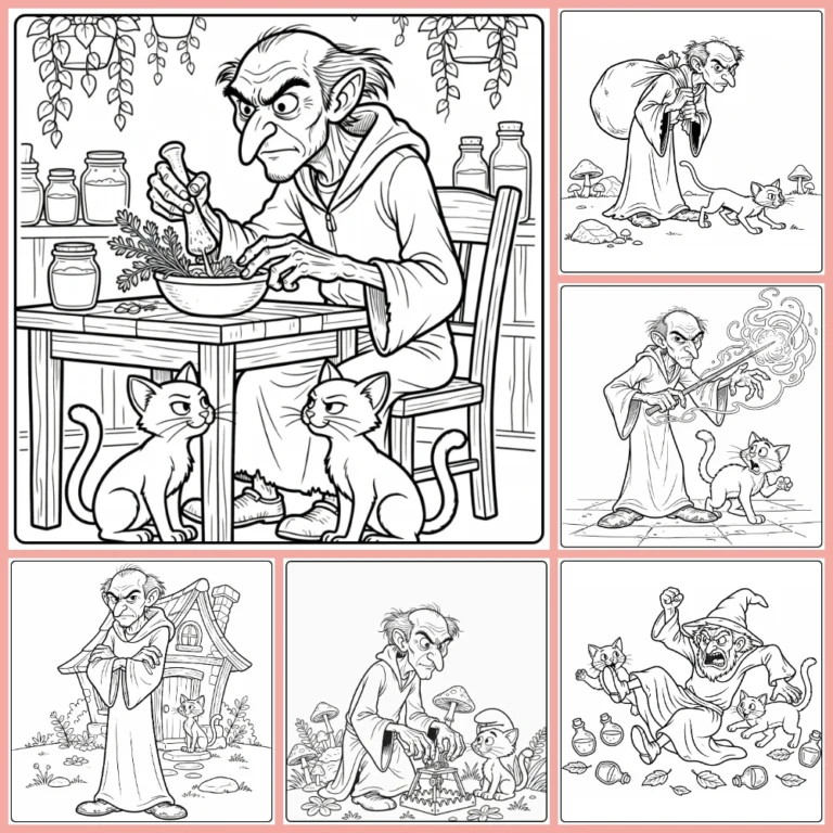 Gargamel coloring page collection cover image