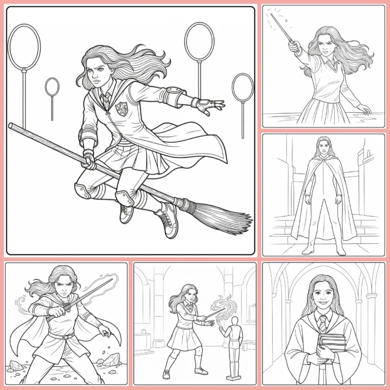 Ginny Weasley coloring page collection cover image