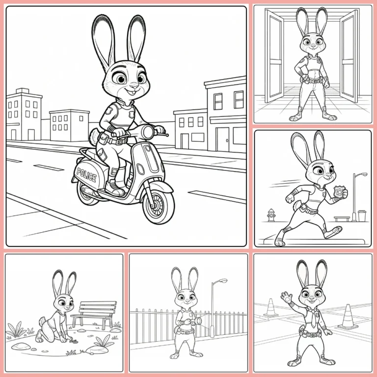 Judy Hopps coloring page collection cover image