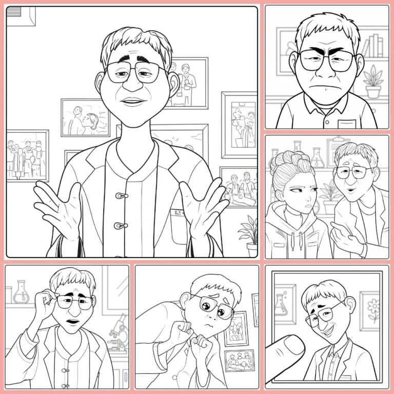 Kpop Demon Hunters Healer Han coloring page collection cover image