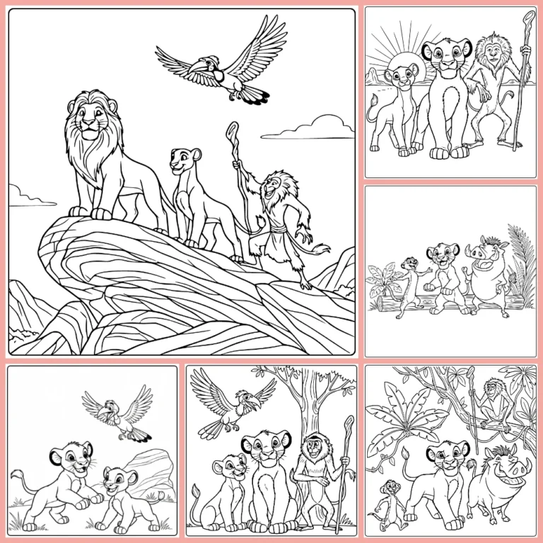 The Lion King coloring page collection cover image