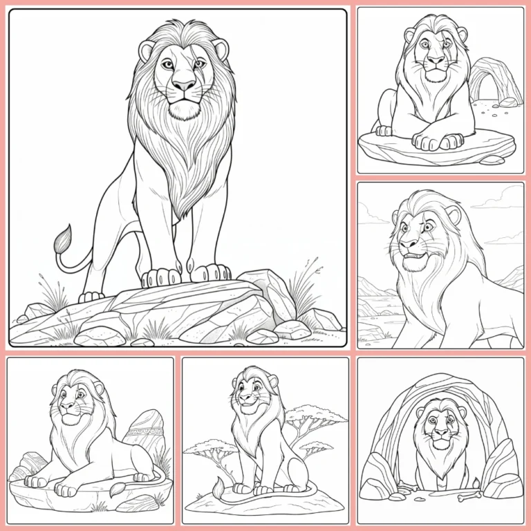 Scar coloring page collection cover image