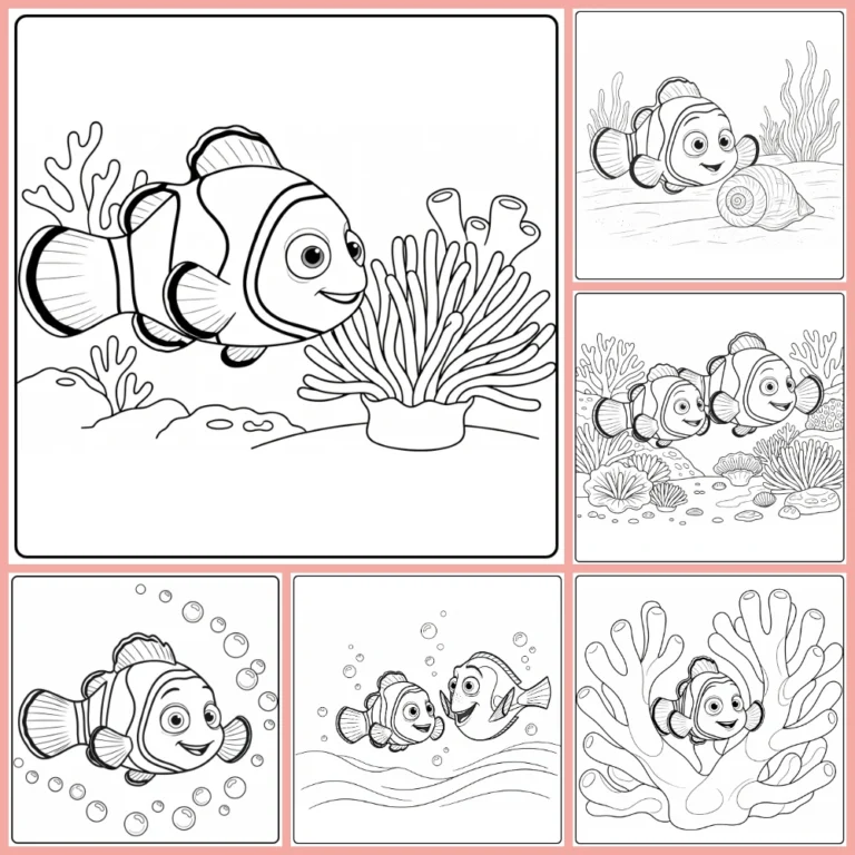 nemo coloring page collection cover image