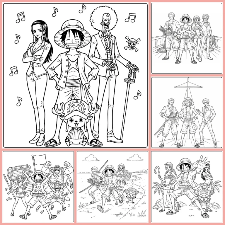 One Piece coloring page collection cover image