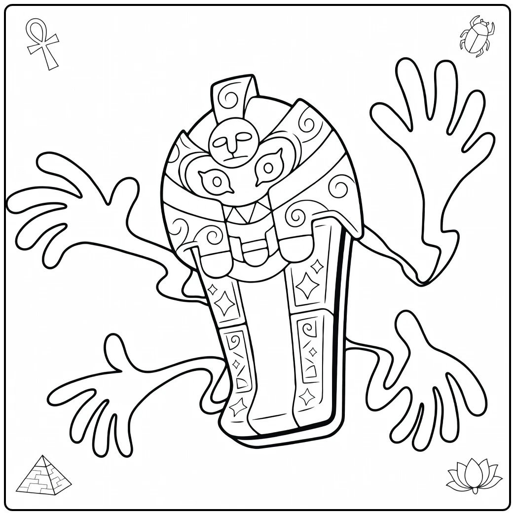 Pokemon Cofagrigus coloring page