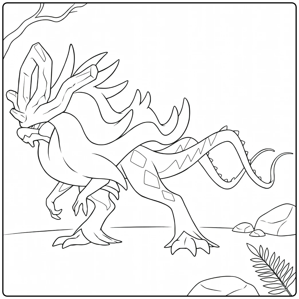 Pokemon Walking Wake coloring page