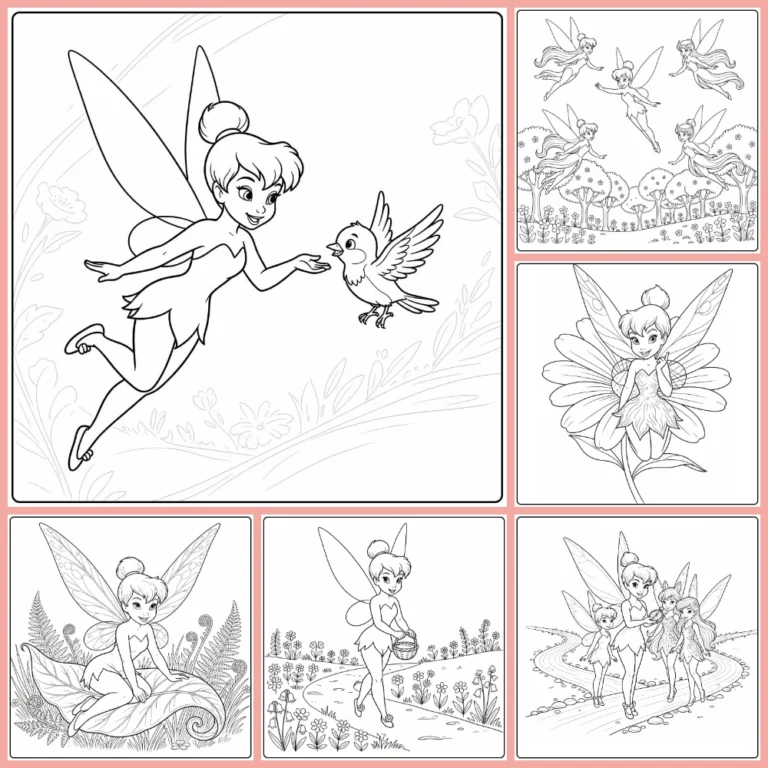 Tinker Bell coloring page collection cover image