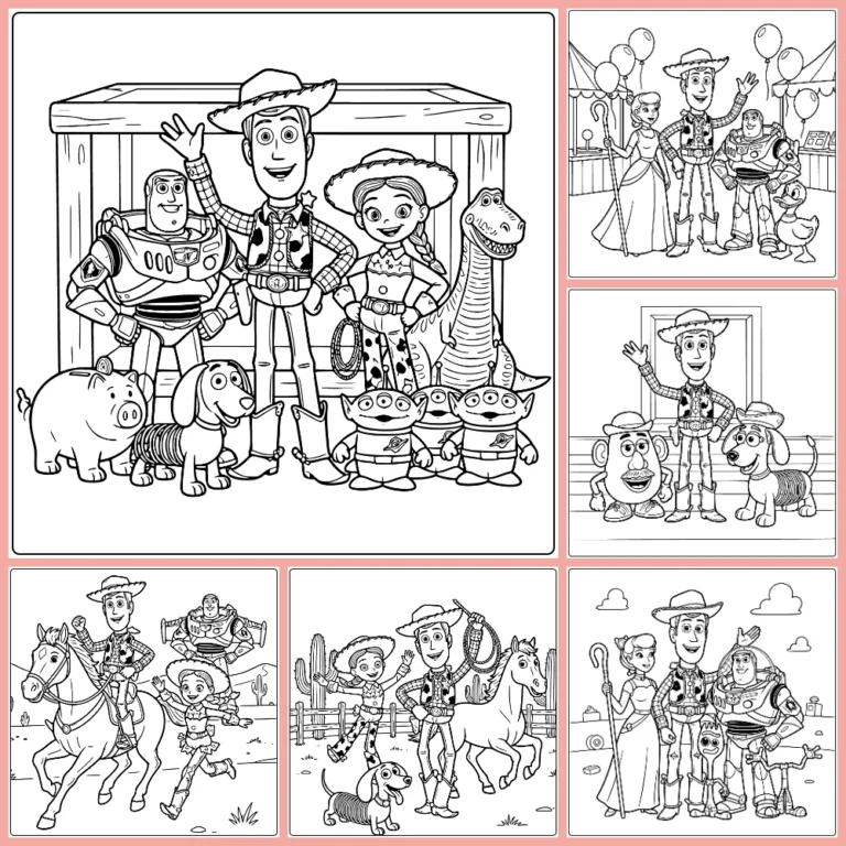 Toy Story coloring page collection cover image