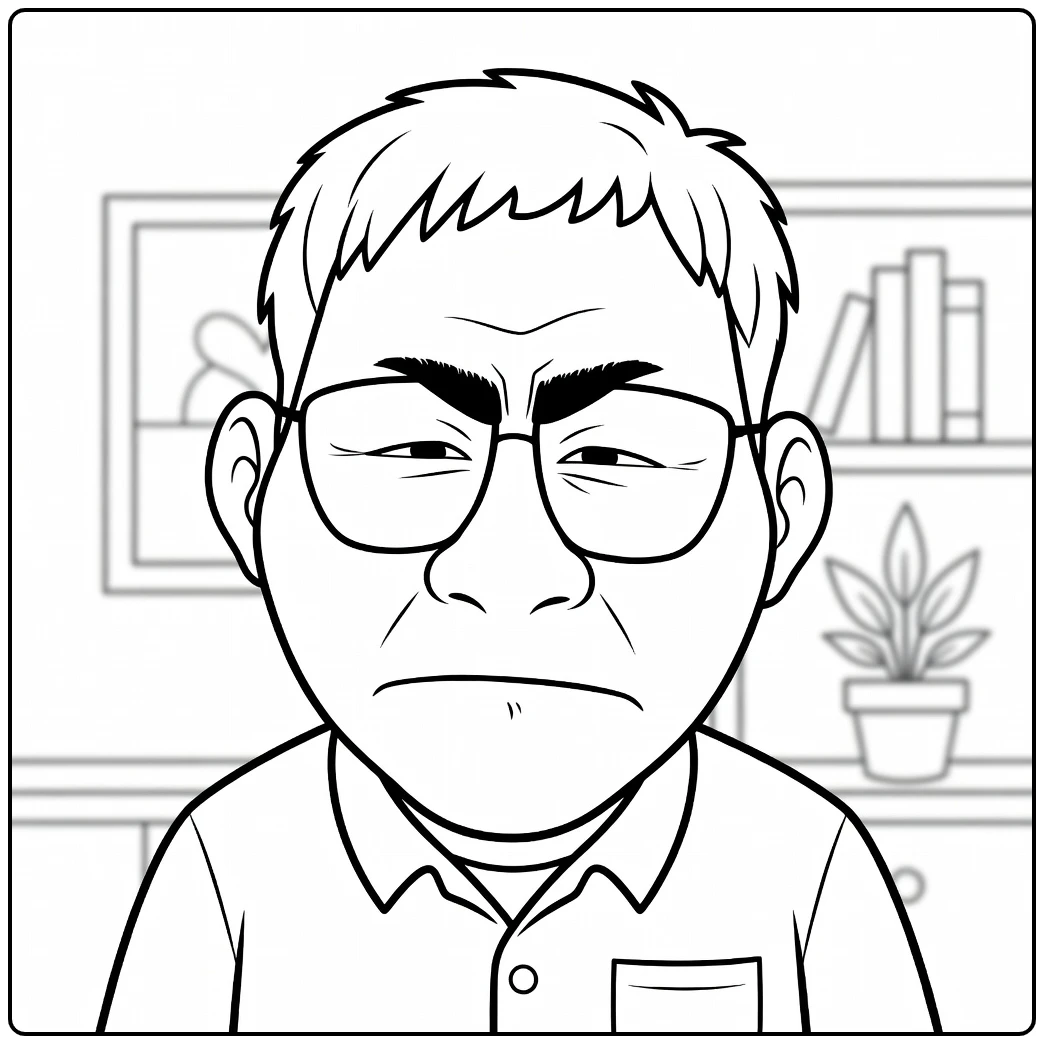 Kpop Demon Hunters Healer Han Frowning coloring page