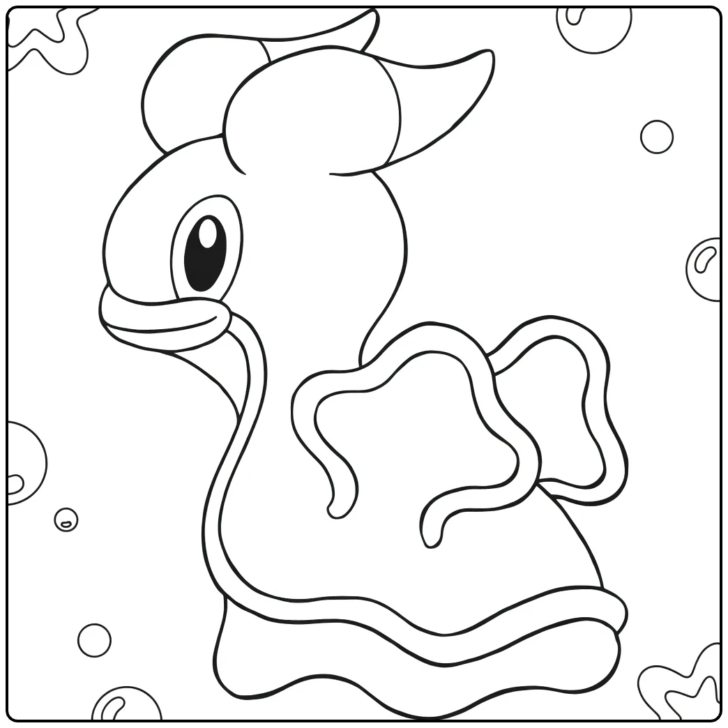Fun Buizel Water Pokemon coloring page