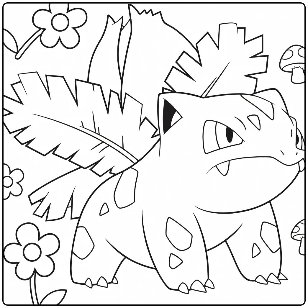 Fun Ivysaur for Pokemon Fans coloring page