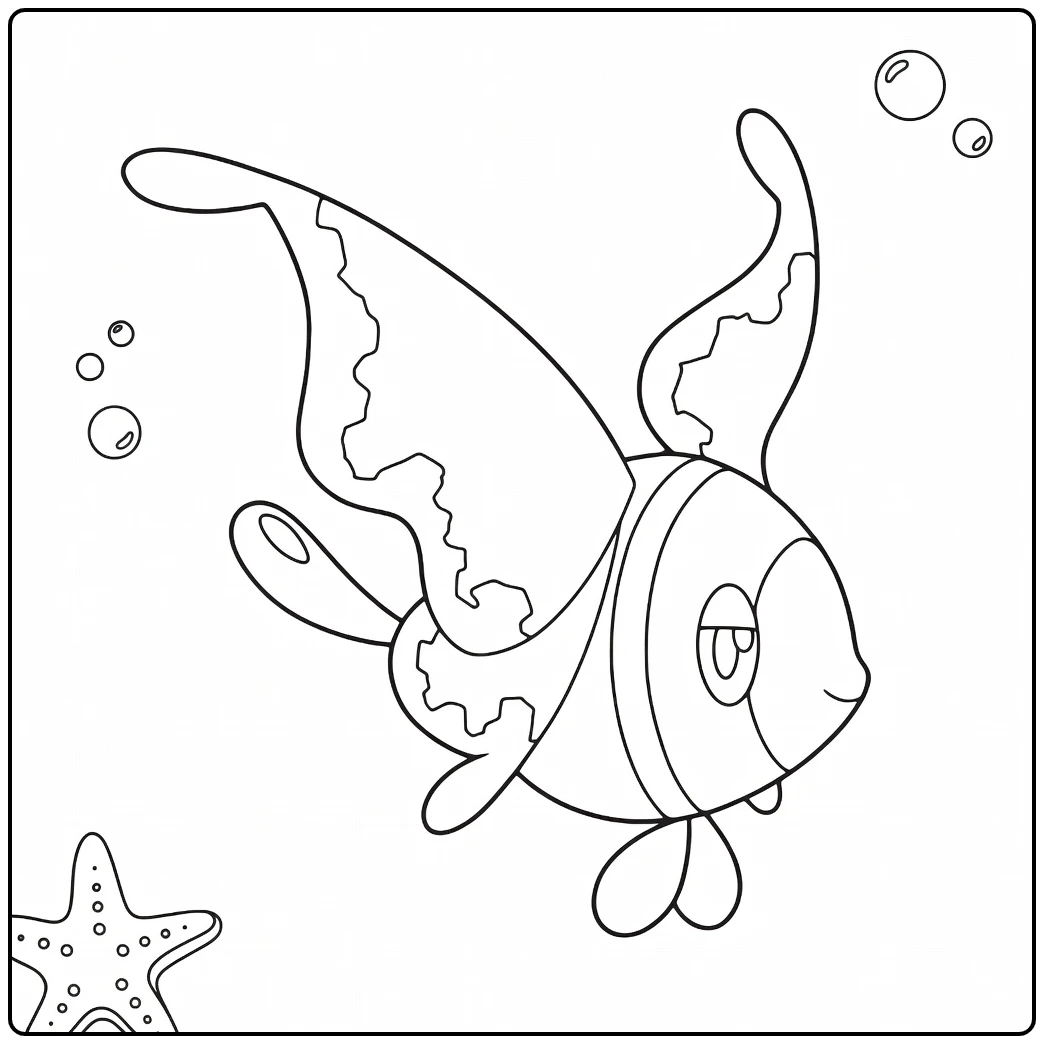 Pokemon Lumineon coloring page
