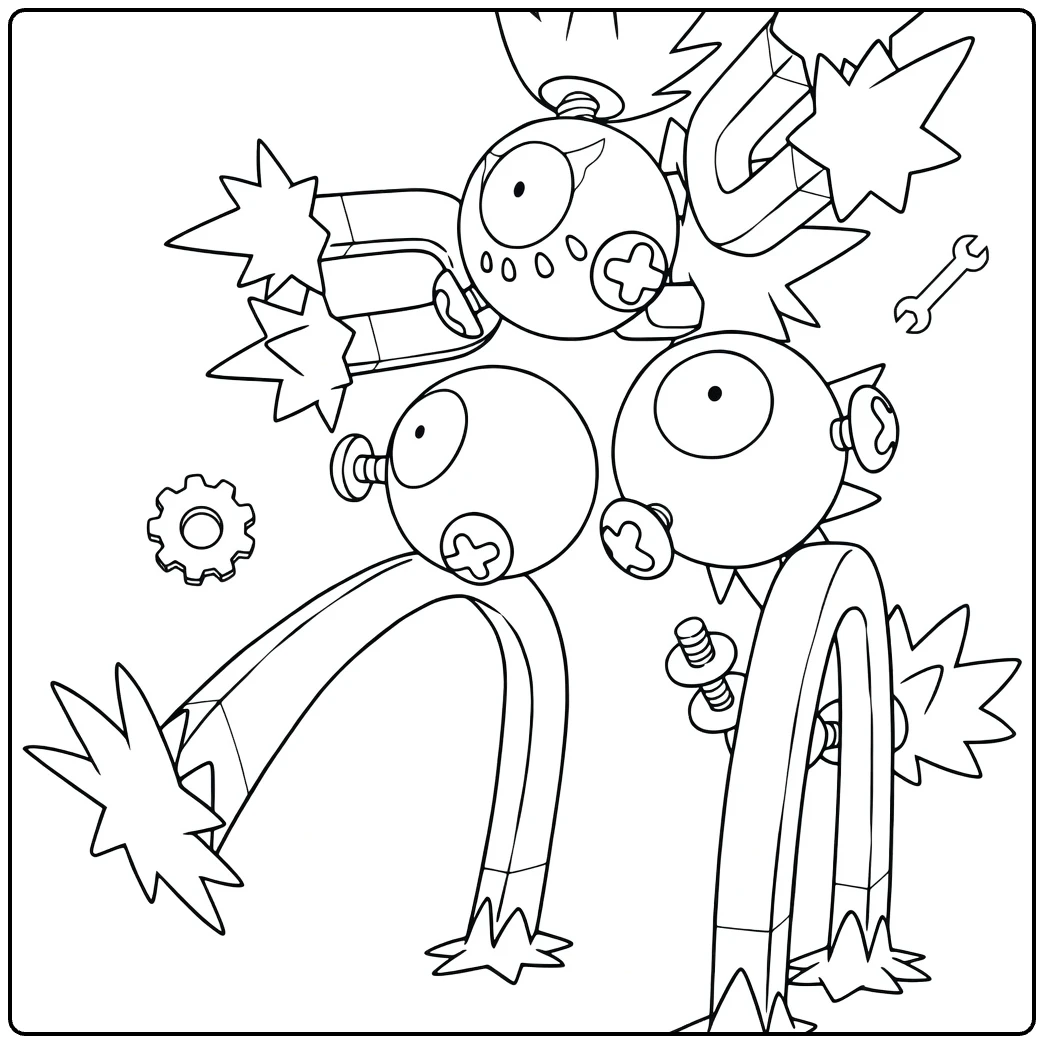 Fun Pokemon Sandy Shocks for Children coloring page