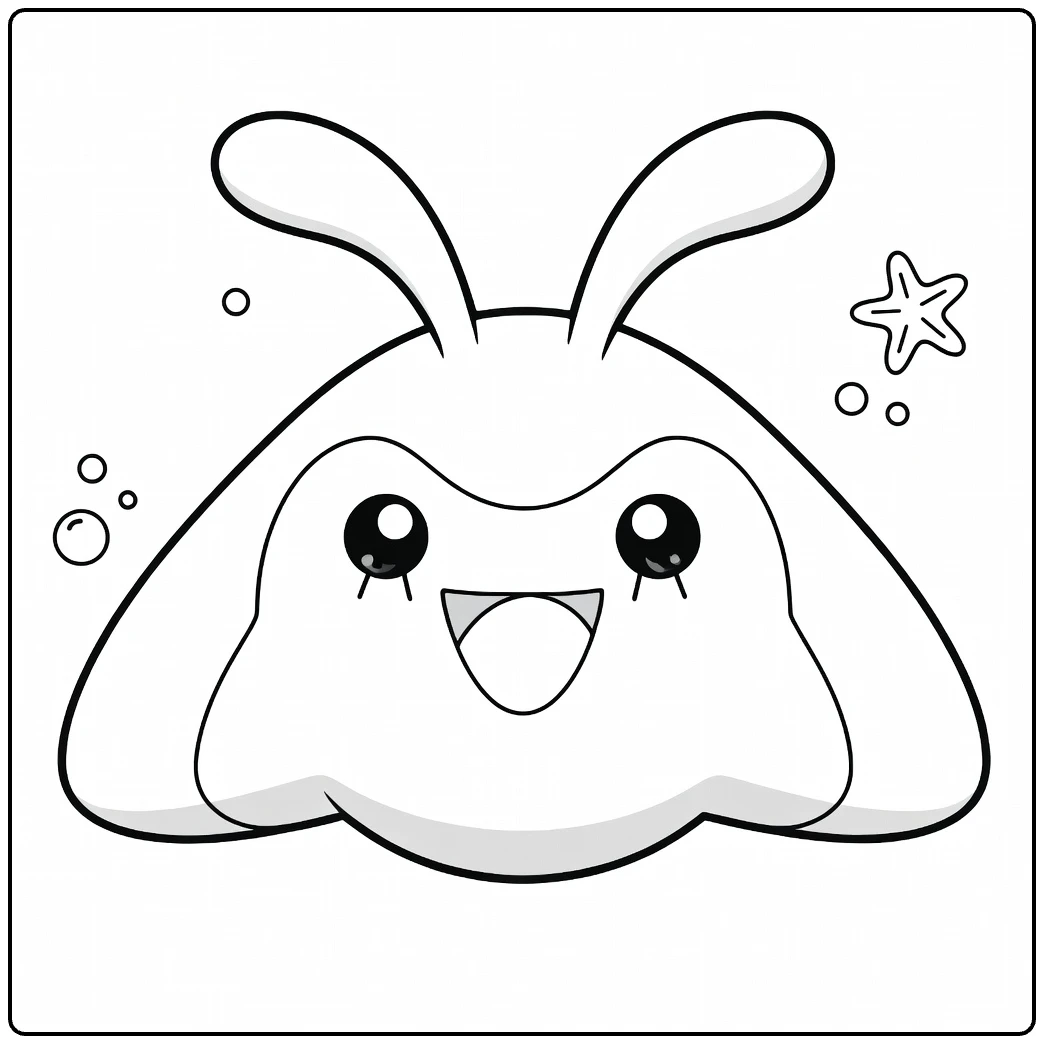 Mantyke Water Pokemon Cute Sea Adventure coloring page