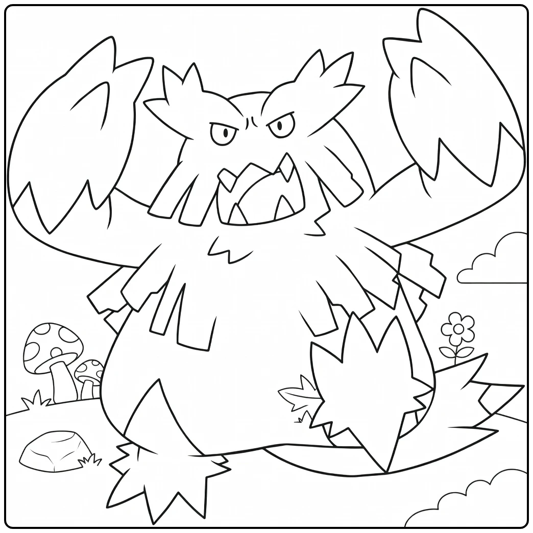 Pokemon Abomasnow coloring page