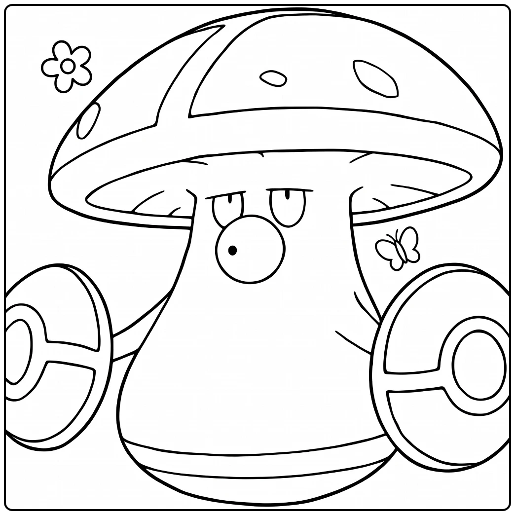 Pokemon Amoonguss coloring page