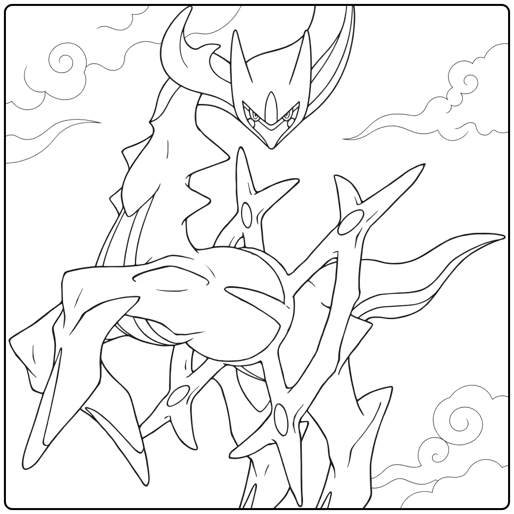 Pokemon Arceus coloring page