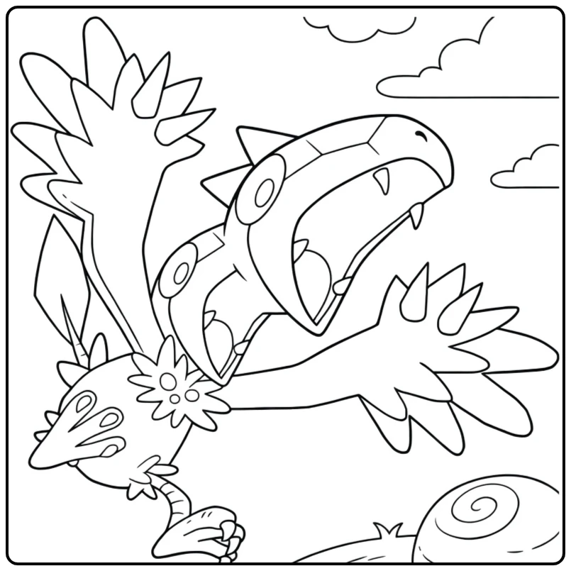Pokemon Archen coloring page