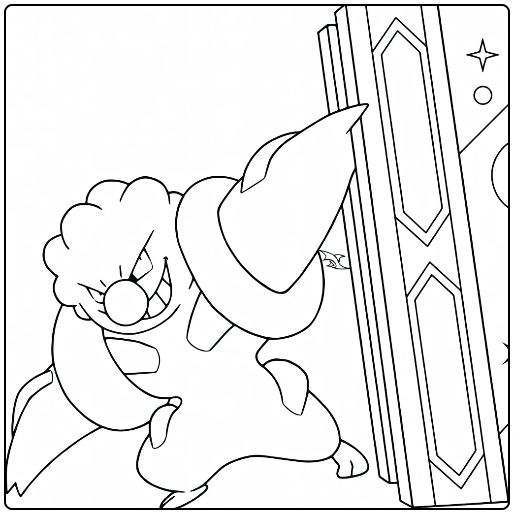 Pokemon Audino coloring page