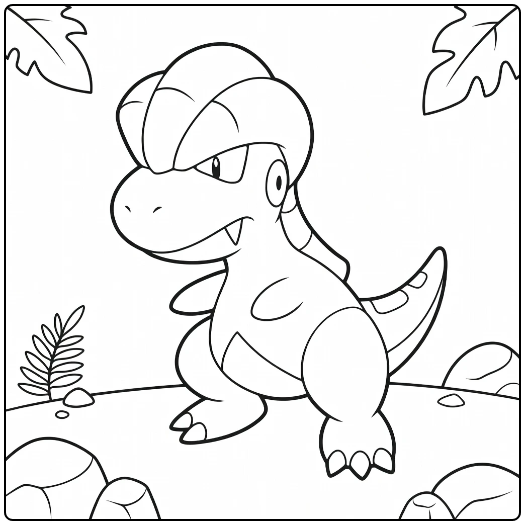 Pokemon Bagon coloring page