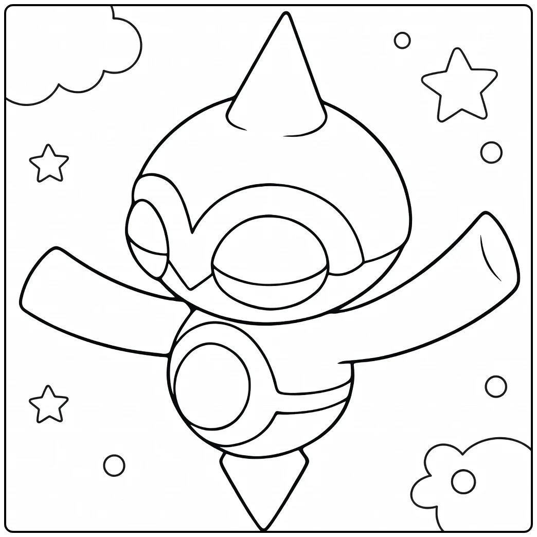Pokemon Baltoy coloring page