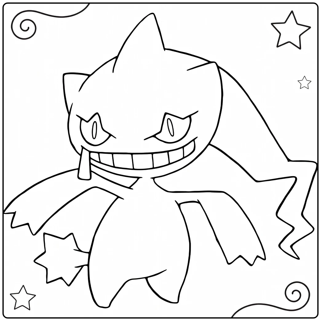 Pokemon Banette coloring page