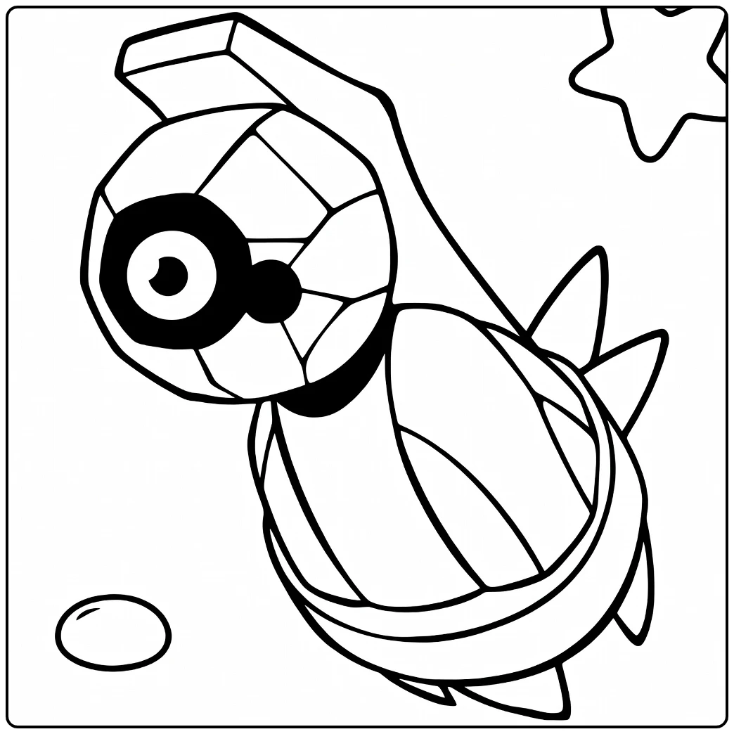 Pokemon Beldum coloring page