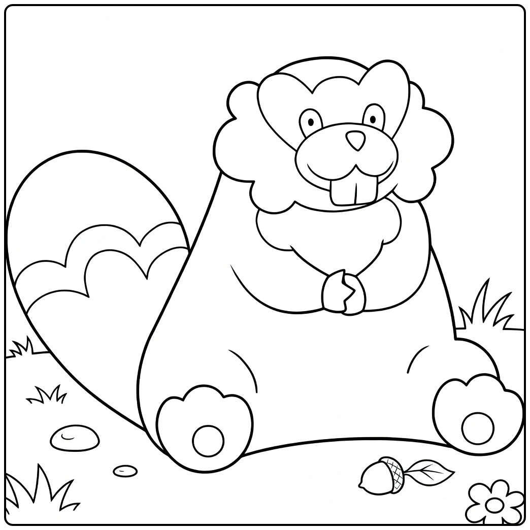 Pokemon Bibarel coloring page