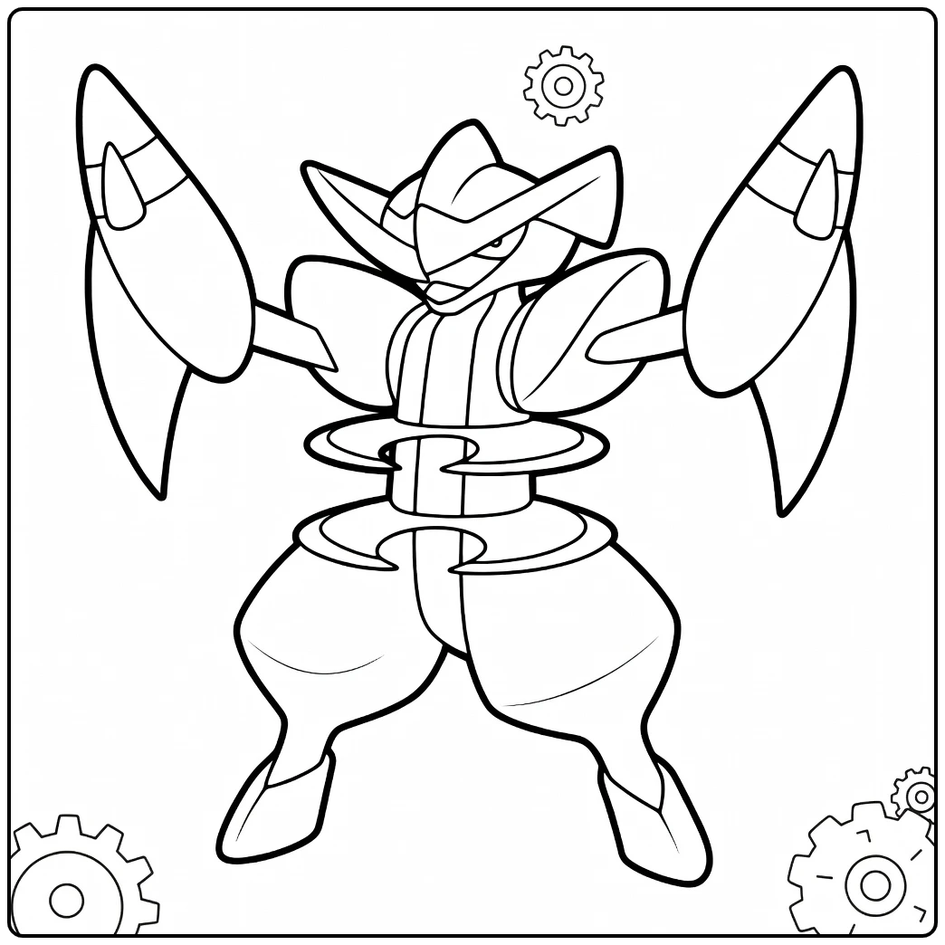 Pokemon Bisharp coloring page