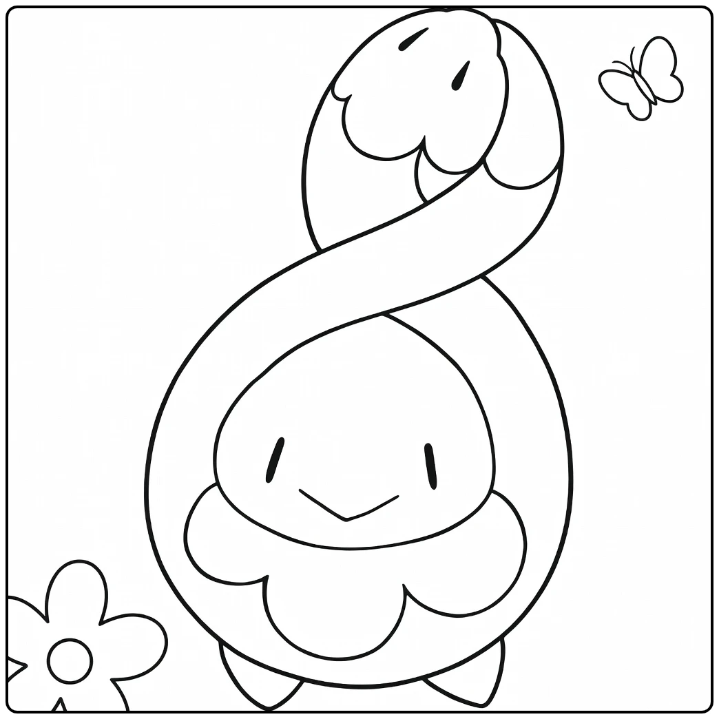 Pokemon Budew coloring page