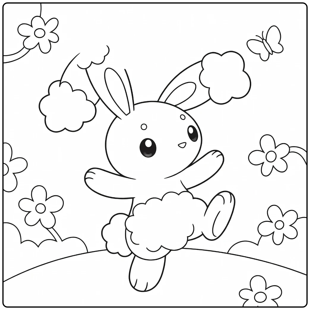 Pokemon Buneary coloring page