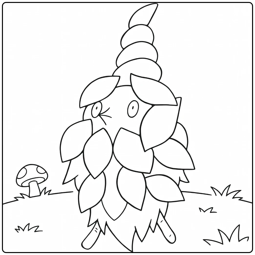 Pokemon Burmy coloring page