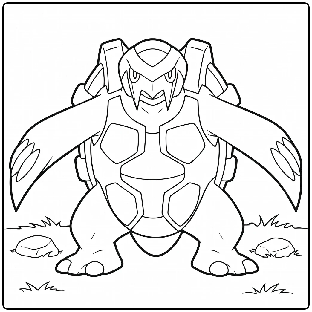 Pokemon Carracosta coloring page