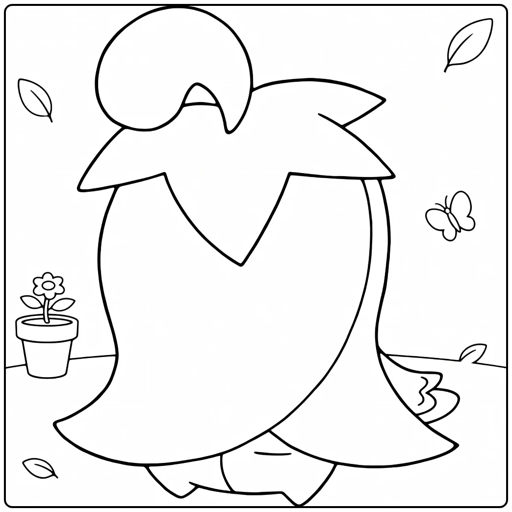 Pokemon Cherrim coloring page