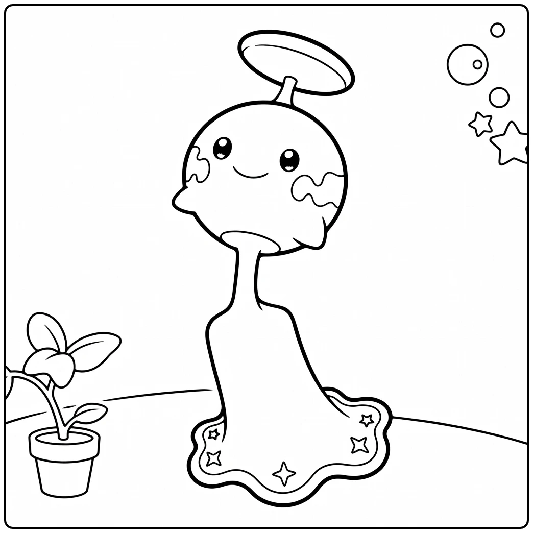 Pokemon Chimecho coloring page