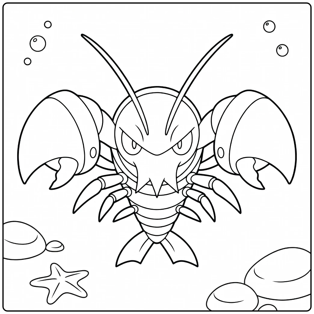 Pokemon Clauncher Underwater Adventure coloring page