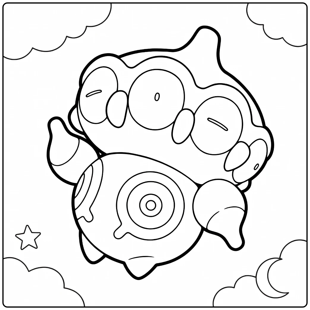 Pokemon Claydol coloring page